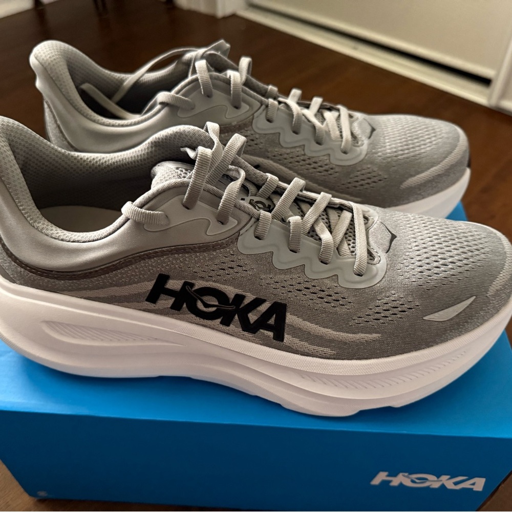 Hoka Bondi 9 Men’s (Size 12) Galactic Grey / Stellar Grey
